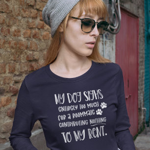 Hund, Anpassningsbar, fotopatrull, lång - lång Mam T Shirt