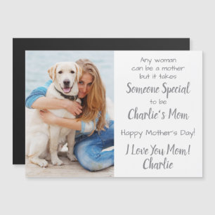 Hund Anpassningsbar Pet Photo Mors dag Card