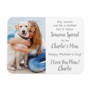 Hund Anpassningsbar Pet Photo Mors dag Magnet