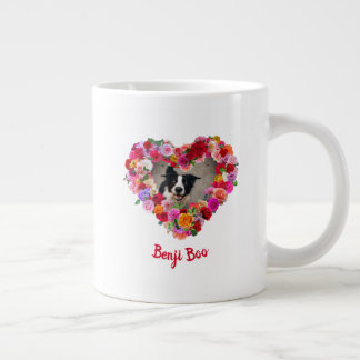 Hund/Anpassningsbar/Pet Photo Ro Heart Jumbo Mugg