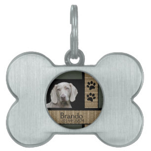 Hund Anpassningsbar Photo ID-bricka Husdjur