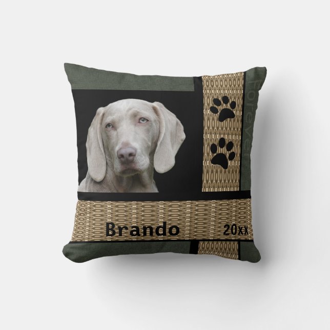 Hund Anpassningsbar Photo Kudde (Framsida)