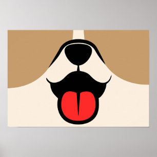 Hund Ansikte Poster