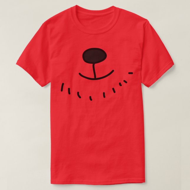Hund Ansikte T Shirt (Design framsida)