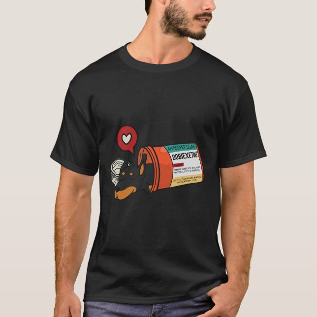 Hund Antidepressivt medel 279 T Shirt (Framsida)