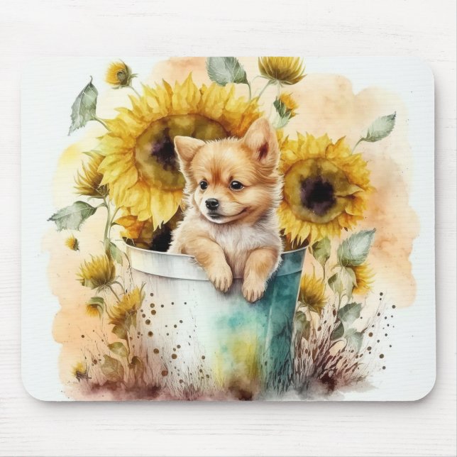 Hund Aquarell Musmatta (Framsidan)