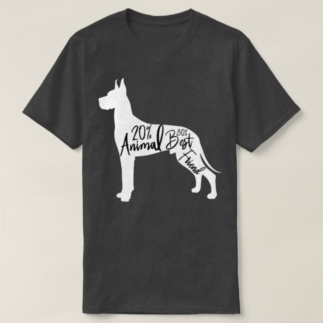 hund är 20 djur 80 vän1 t shirt (Design framsida)