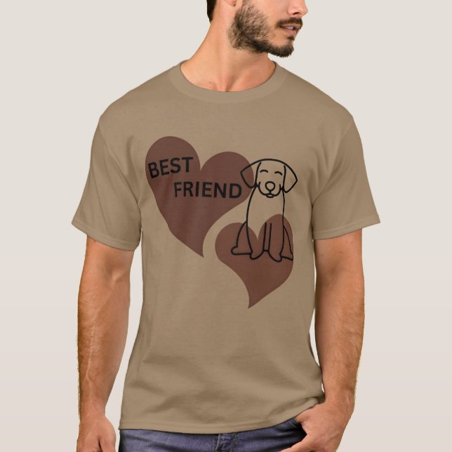 Hund är Best Friend-gåva T Shirt (Framsida)