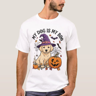 Hund är Boo Halloween Häxa Valp Pumpa_1 T Shirt