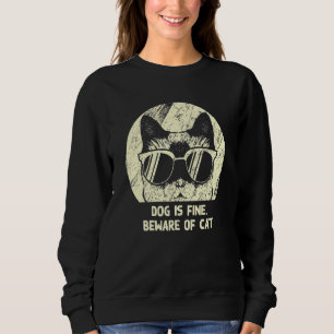 Hund är Bran vaksam på katt Sarcasm T Shirt