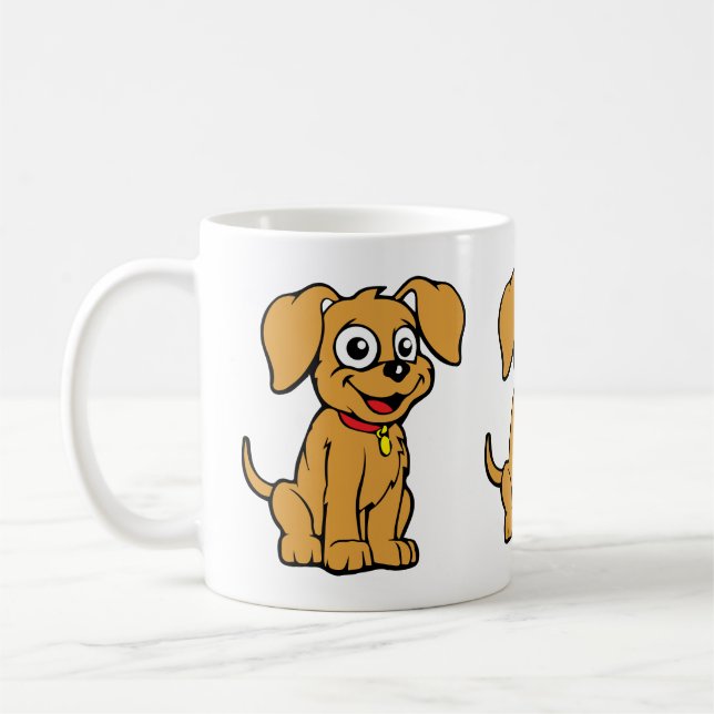 Hund är förvirrad kaffe kaffemugg (Vänster)