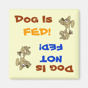 Hund är Matat/ej Matat magnet