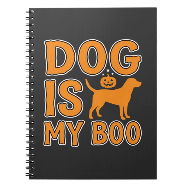 Hund är min Boo Halloween Hund Anteckningsbok (Framsidan)