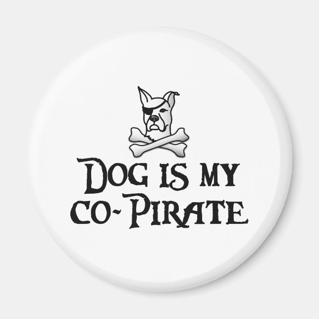 Hund är min medarbetare i pirat magnet (Framsidan)