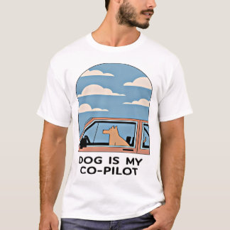 Hund är min medpilot - Roligt och visemisk design T Shirt