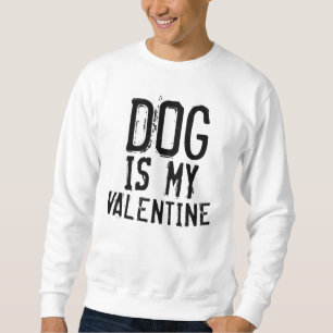 hund är min valentinska rolig lång ärmad tröja