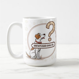 Hund är Mugg i konfektionerat kaffe