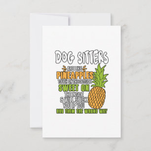 Hund är som ananas. tack kort
