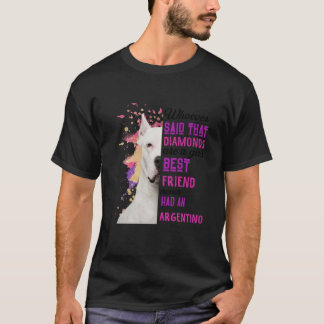 Hund argentino är en Rolig hund Morsa med flickvän T Shirt