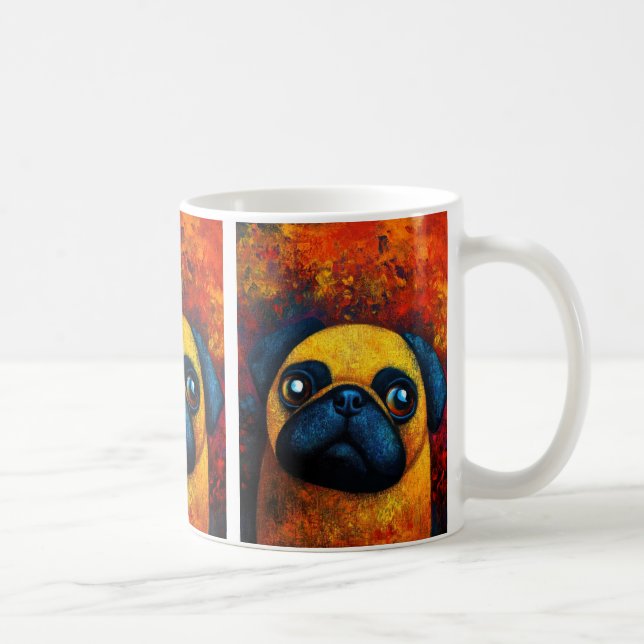 Hund art Coffee Mugg (Höger)