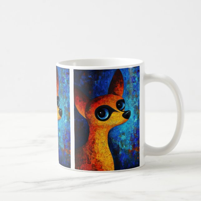 Hund art Coffee Mugg (Höger)