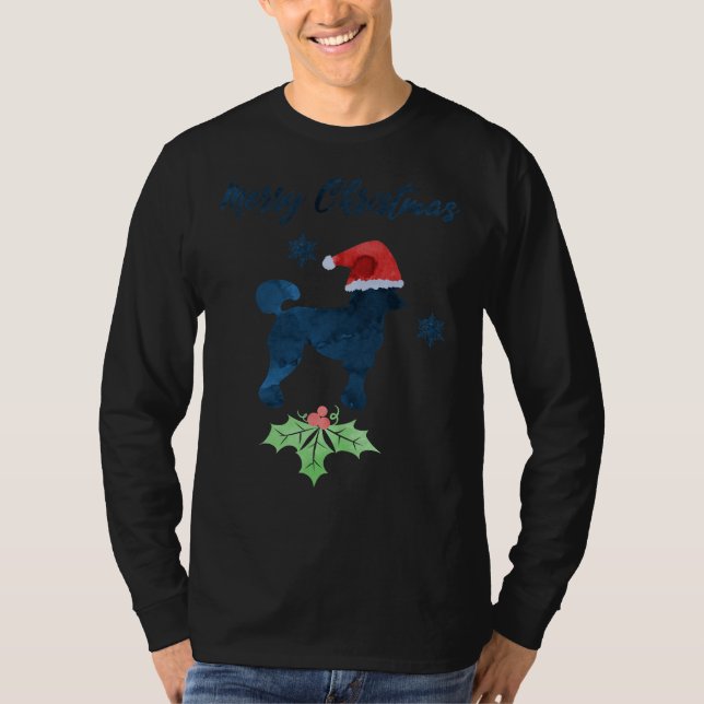 Hund Art i Pudel T Shirt (Framsida)