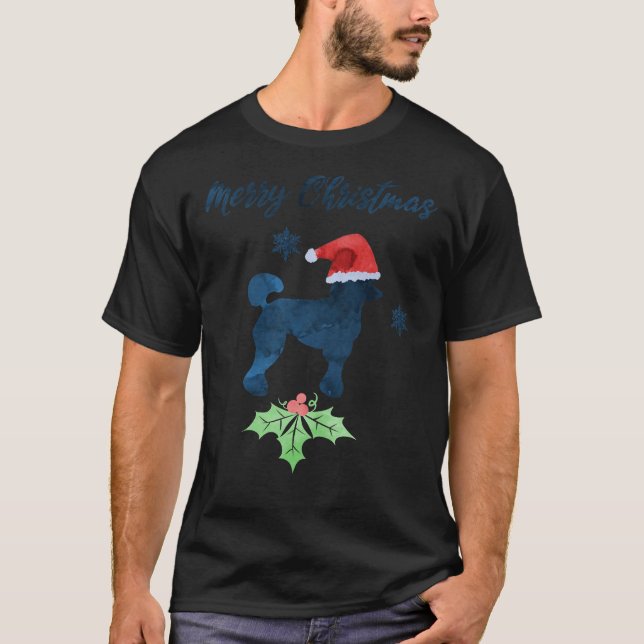Hund Art i Pudel T Shirt (Framsida)