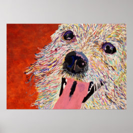 Hund Art Poster - Contemporary-artister - dekor