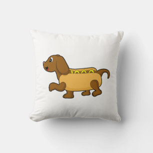 Hund as Hotdog Kudde
