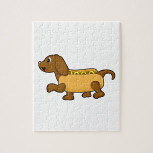 Hund as Hotdog Pussel