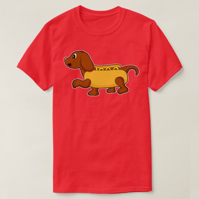 Hund as Hotdog T Shirt (Design framsida)