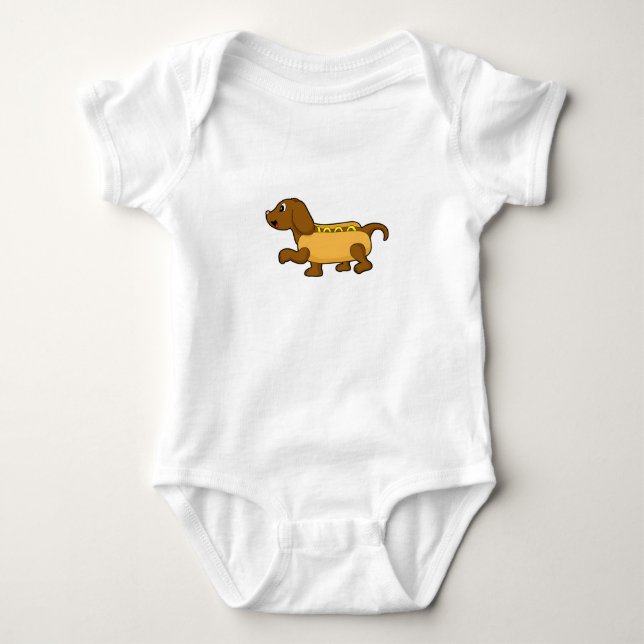 Hund as Hotdog T Shirt (Framsida)