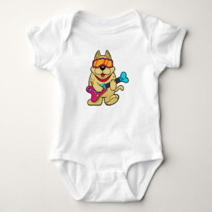 Hund as Musican med Guitar T Shirt