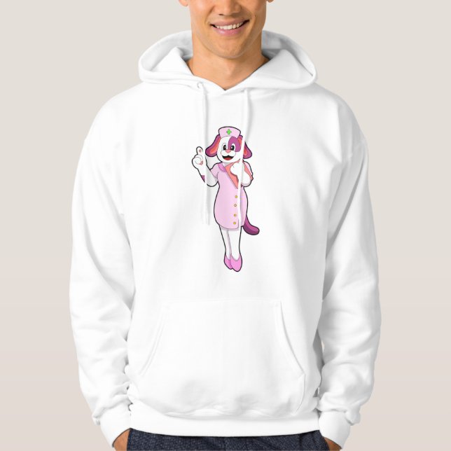 Hund as Nurse Hoodie (Framsida)