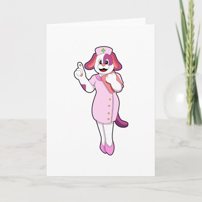 Hund as Nurse Kort (Framsida)