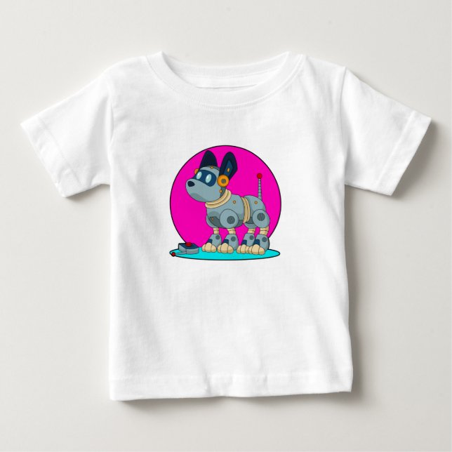 Hund as Robot T Shirt (Framsida)