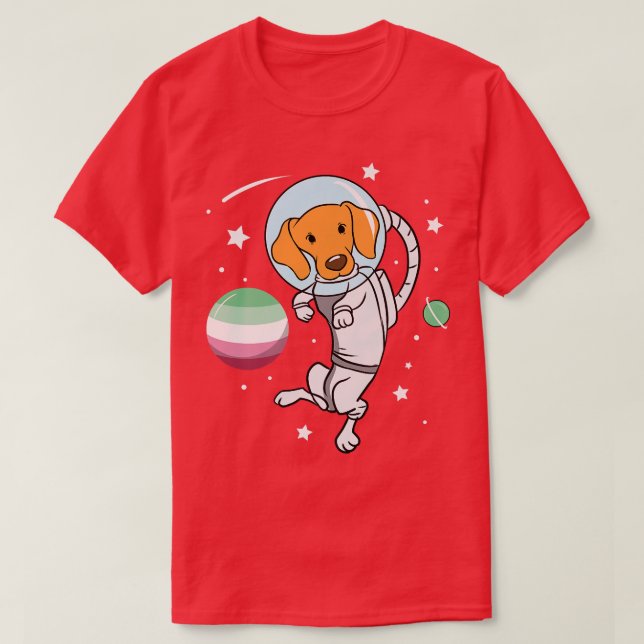 Hund Astronaut Abroseual Pride T Shirt (Design framsida)