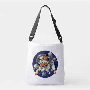 Hund astronaut, rymd-hund axelväska