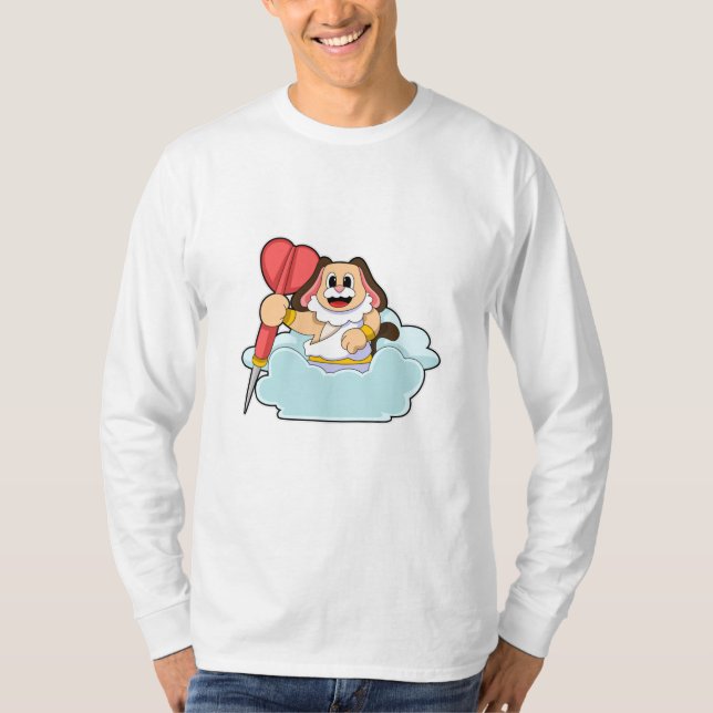 Hund at Darts med Dart T Shirt (Framsida)