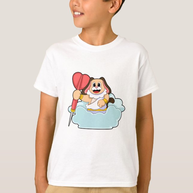 Hund at Darts med Dart T Shirt (Framsida)