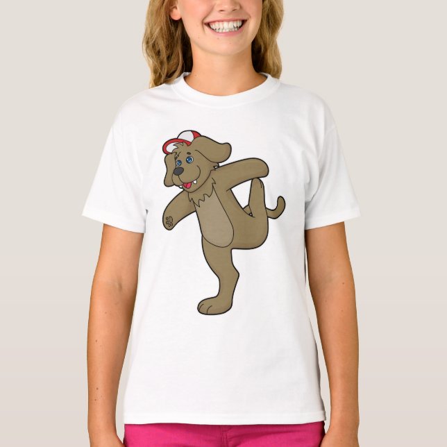 Hund at Yoga Fitness T Shirt (Framsida)