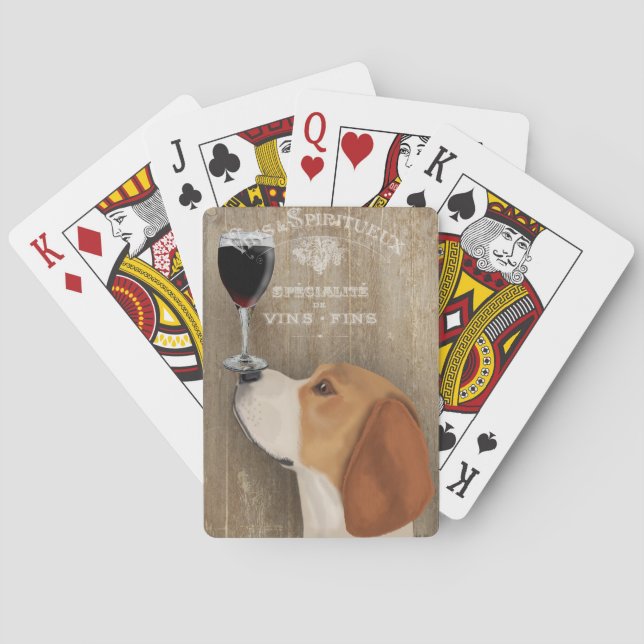 Hund Au Vin Beagle Casinokort (Baksidan)