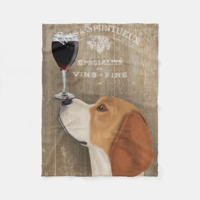 Hund Au Vin Beagle Fleecefilt (Framsidan)
