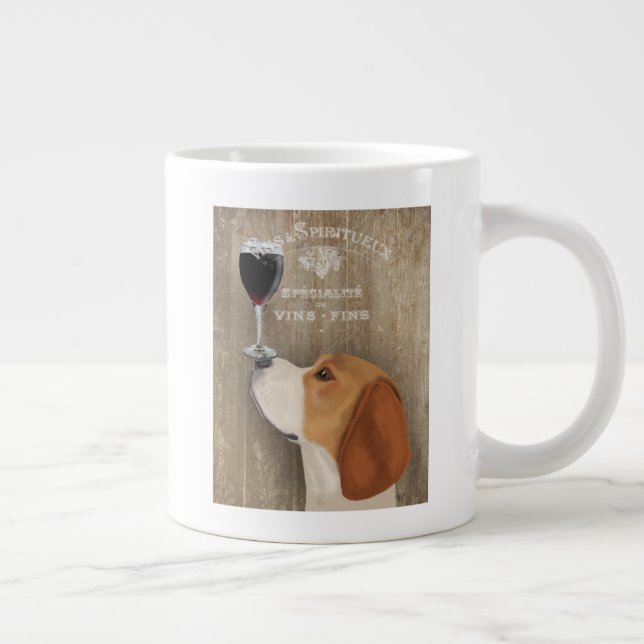 Hund Au Vin Beagle Jumbo Mugg (Höger)