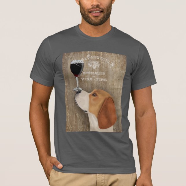 Hund Au Vin Beagle T Shirt (Framsida)
