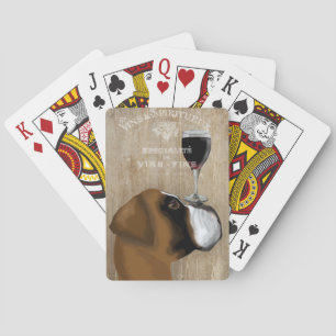 Hund Au Vin Boxer Casinokort