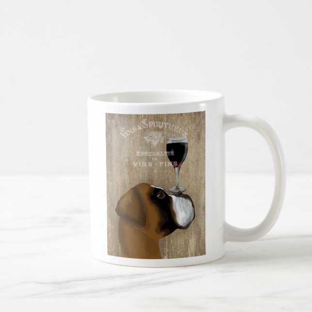 Hund Au Vin Boxer Kaffemugg (Höger)