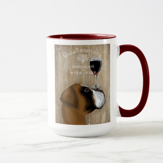 Hund Au Vin Boxer Mugg (Höger)
