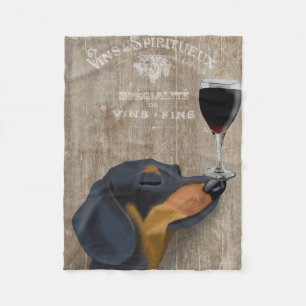 Hund Au Vin Dachshund Fleecefilt