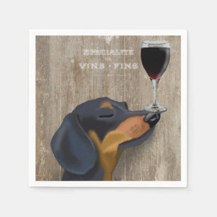 Hund Au Vin Dachshund Pappersservett